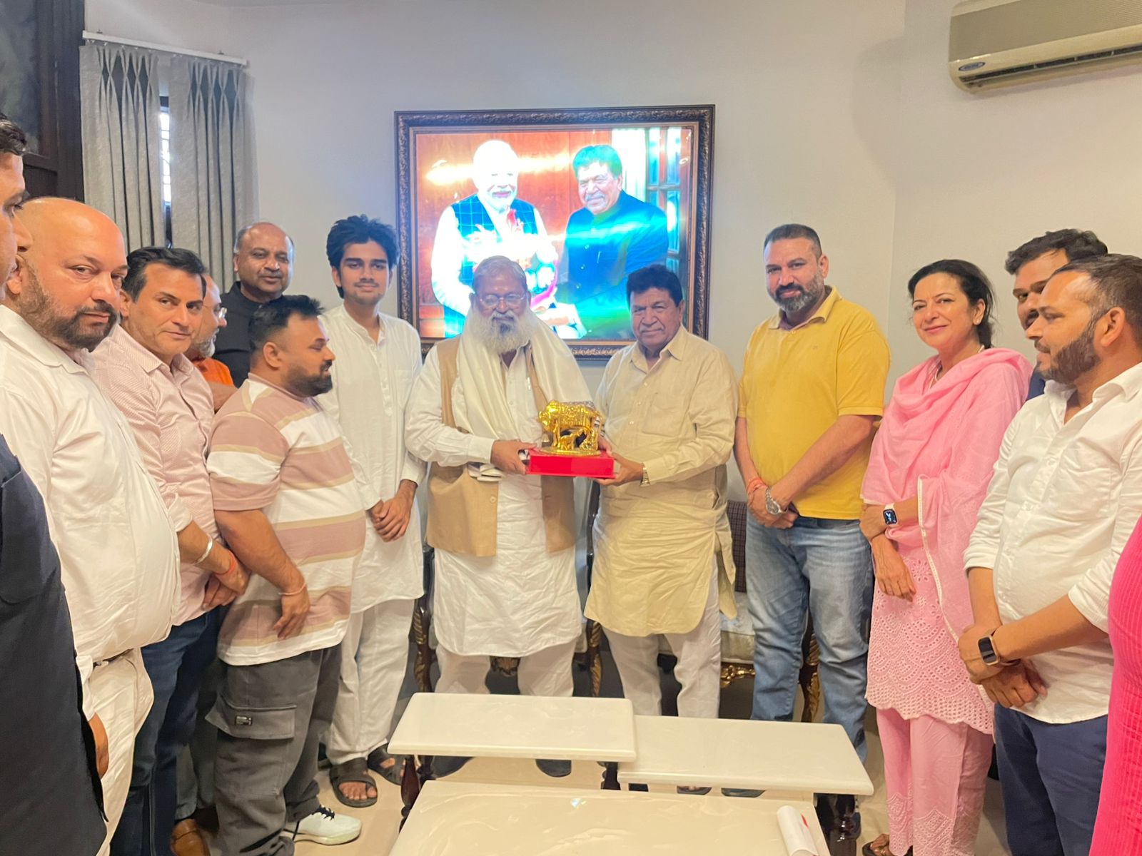 हरियाणा के वरिष्ठ नेता Anil Vij ने Shree Gyan Chand Gupta जी से मुलाका