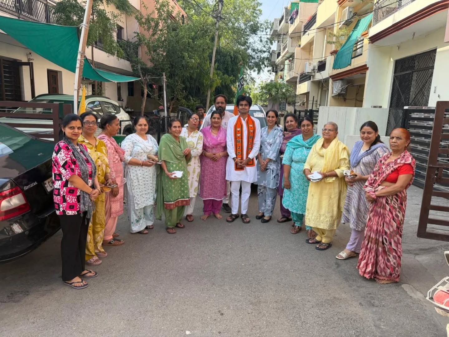वार्ड 6 से बीजेपी प्रत्याशी पार्थ गुप्ता जी ने जनसंपर्क के दौरान लोगों